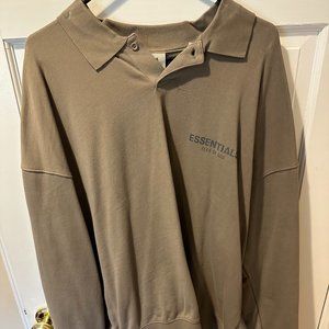 Essentials Long Sleeve Polo Pullover
